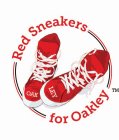 RED SNEAKERS FOR OAKLEY OAK LEY