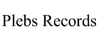 PLEBS RECORDS