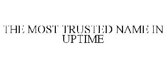 THE MOST TRUSTED NAME IN UPTIME