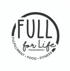 FULL FOR LIFE FULFILLMENT · FOOD · FITNESS