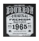 CASA MAESTRI BOURBON ORIGINAL PREMIUM HAND CRAFTED DISTILL P/80289 1965 LIMITED EDITION MADE SP/1959 KENTUCKY STRAIGHT BOURBON WHISKEY 40% ALC./VOL. (80 PROOF) CONT. NET 200ML