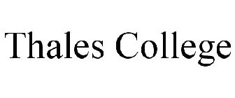 THALES COLLEGE