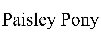 PAISLEY PONY