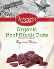 QUALITY MEATS FARMERS MARKET ORGANIC BEEF STEAK CUTS SEASONED & SMOKED ORIGINAL RECIPE