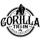 GORILLA TRAIN BEER FACTORY NORTHERN VIRGINIA BREWERY AND TAP ROOM EST. 2017