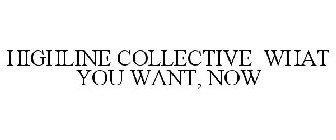 HIGHLINE COLLECTIVE WHAT YOU WANT, NOW