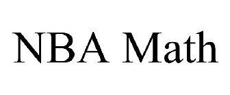 NBA MATH
