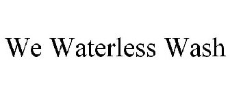 WE WATERLESS WASH