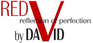 RED REFLECTION OF PERFECTION BY DAVID