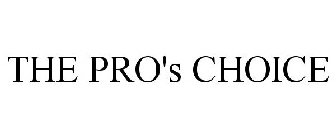 THE PRO'S CHOICE