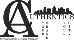 CA UTHENTICS CITY AUTHENTICS CLOTHING COMPANY YOUR BRAND YOUR CITY