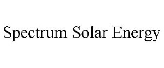SPECTRUM SOLAR ENERGY