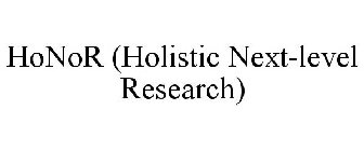 HONOR (HOLISTIC NEXT-LEVEL RESEARCH)