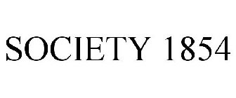 SOCIETY 1854