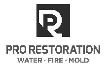 PR PRO RESTORATION WATER · FIRE · MOLD