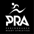 STYLIZED LETTERS PRA AND THE WORDS PERFORMANCE READY ATHLETICS
