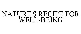 NATURE'S RECIPE FOR WELL-BEING
