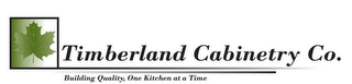 TIMBERLAND CABINETRY CO. BUILDING QUALITY, ONE KITCHEN AT A TIME