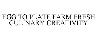 EGG TO PLATE FARM FRESH CULINARY CREATIVITY