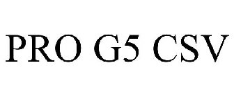PRO G5 CSV