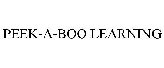 PEEK-A-BOO LEARNING