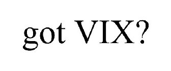 GOT VIX?