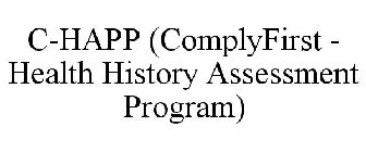 C-HAPP (COMPLYFIRST - HEALTH HISTORY ASSESSMENT PROGRAM)