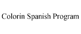 COLORIN SPANISH PROGRAM