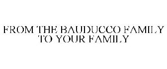 FROM THE BAUDUCCO FAMILY TO YOUR FAMILY