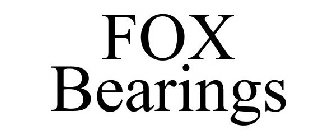FOX BEARINGS