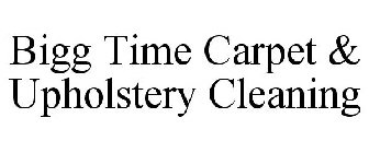 BIGG TIME CARPET & UPHOLSTERY CLEANING