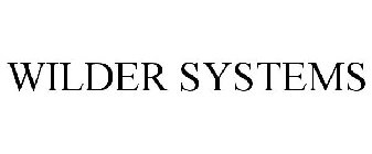 WILDER SYSTEMS