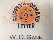 W.D. GANN SUPPLY AND DEMAND LETTER