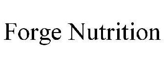 FORGE NUTRITION