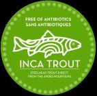 FREE OF ANTIBIOTICS SANS ANTBIOTIQUES INCA TROUT STEELHEAD TROUT DIRECT FROM THE ANDES MOUNTAINS