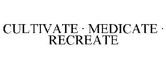 CULTIVATE · MEDICATE · RECREATE