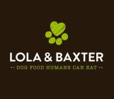 LOLA & BAXTER - DOG FOOD HUMANS CAN EAT