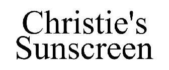 CHRISTIE'S SUNSCREEN