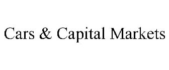 CARS & CAPITAL MARKETS