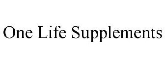 ONE LIFE SUPPLEMENTS