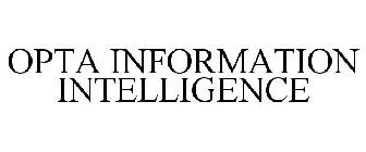 OPTA INFORMATION INTELLIGENCE