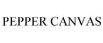 PEPPER CANVAS