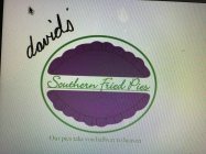 DAVID'S SOUTHERN FRIED PIES OUR PIES TAKE YOU HALFWAY TO HEAVEN