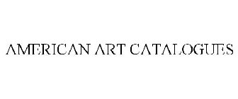 AMERICAN ART CATALOGUES