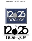 THE LOGO REPRESENTS CELEBRATING THE HOLIDAYS YEAR ROUND IN THE FORM OF A SUBSCRIPTION BOX THAT BRINGS HAPPINESS (JOY) TO CUSTOMERS ON A MONTHLY BASIS