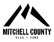 M MITCHELL COUNTY SEEK + FIND