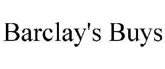 BARCLAY'S BUYS