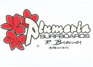 PLUMERIA SURFBOARDS R. BREWER HAWAII