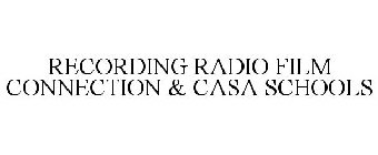 RECORDING RADIO FILM CONNECTION & CASA SCHOOLS