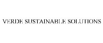 VERDE SUSTAINABLE SOLUTIONS